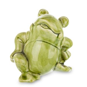 Porcelain frog figurines